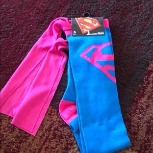Supergirl knee high socks